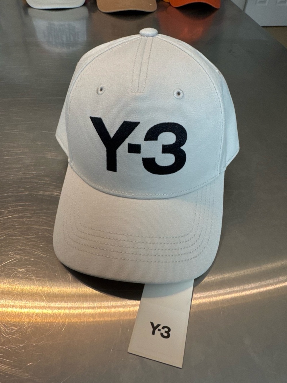 Y-3 White Logo Baseball Cap